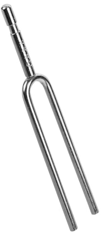 Stimmgabel A440 für Violine und Gitarre aus Metall, Silber | Standard Ton A440, Feine Politur, Glatte Oberfläche, Professionelles Zubehör, Bruchfest und Langlebig
