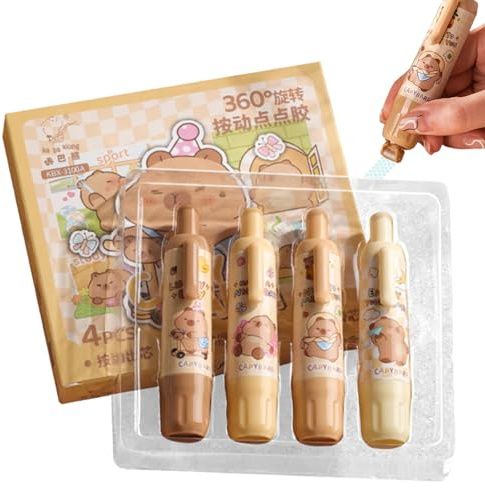 Tape Runner Pen – Kleberoller im Taschenformat, einziehbarer Kleberspender, Bastelklebewerkzeug | Scrapbook-Klebestift for Schüler, Anfänger, Profis, Kunstkarten, Presentpapper, Projektverwendung