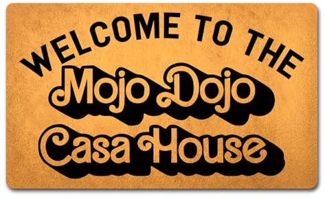 Felpudos Bienvenidos A The Mojo Dojo Casa House Felpudo Antisuciedad Felpudo Interior Impermeable para Dormitorio Oficina 40X60 Cm