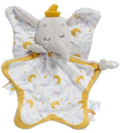 Rainbow Designs Disney Dumbo Schmustuch Kuscheldecke: Ultra-weiches Schnuffeltuch für Babys. Sternförmiges Beruhigungstuch für Schlafenszeit & Reisen