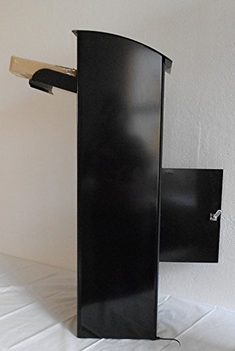 Del Paquete Buzón Beech 458 Negro con kit de montaje