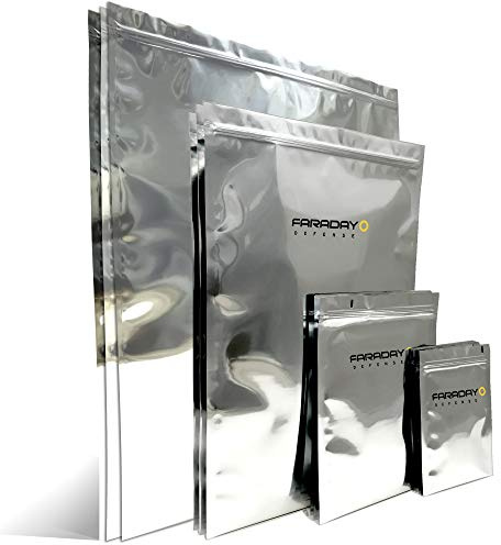 Faraday Defense 15pc Kit NEST-Z Faraday Bag for EMP/Solar-Flare Ultra Thick - Military Grade Design, Superior Shielding Performance, Phones - Radios - Hard Drives - Tablets - Laptops MADE in USA