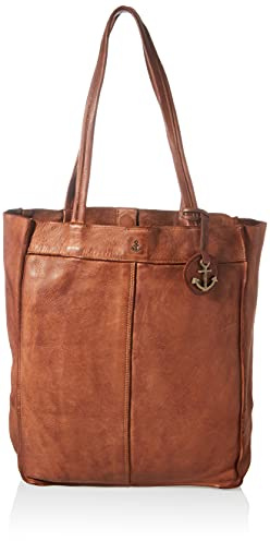 Harbour2nd Damen Leder-Tasche Harbour 2nd Elbe, Einheitsgröße, Cognac