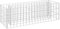 vidaXL Lit Surélevé à Gabion Parterre de Fleurs Plantes Jardin Terrasse Extérieur Arrière-Cour Jardinière Acier Galvanisé 90x30x30 cm