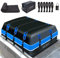 Dachbox Auto, 736L große wasserdichte Weichschalen-Dachtasche mit 10 verstärkten Gurten 6 Türhaken für alle Fahrzeuge SUV mit/ohne Dachträger