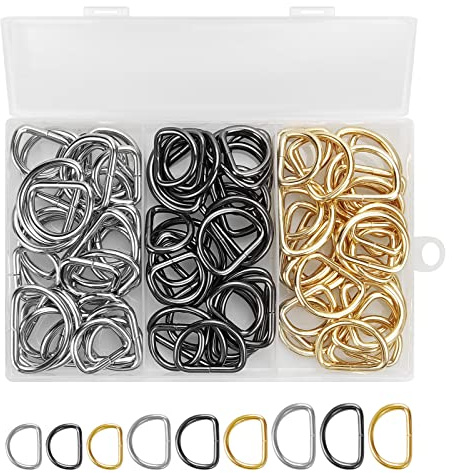 CiShow Metall Ringe, Halbrunder Ring, Edelstahl Ringe Geschweißt, Ringe Schnalle, Halbring Pendel Ring, Handtaschen Schnallen…
