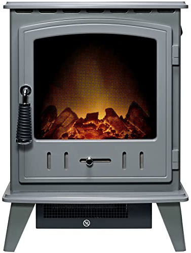 Adam Aviemore Chimenea eléctrica gris – enchufe europeo