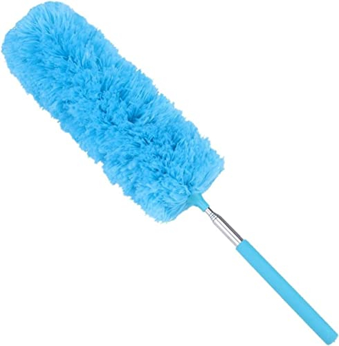 Ensemble plumeau plumeau réglable en microfibre brosse à épousseter étendre stretch plume maison plumeau climatisation voiture meubles ménage nettoyage brosse poignée plumeaux brosses(Onecolor)