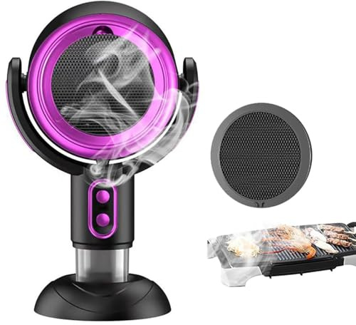 Adjustable Portable Kitchen Exhaust Fan with 2 Speed, Strong Suction & Low Noise for Apartments, Dormitories, Picnic
