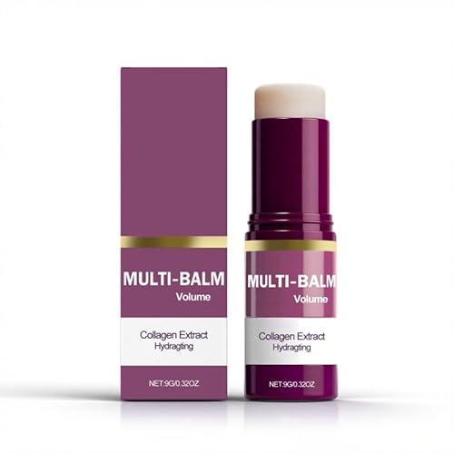 Calcio Multi Bálsamo, Antiedad & Firming Korean Skincare Stick, Anti Aging Eye Cream contra arrugas y ojeras, lápiz hidratante de colágeno para ojos, cuello, cara (1 unidad)