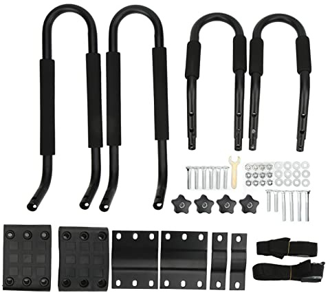 DANAIXZ Portaequipajes para Kayak de Alta Resistencia con Barra en J, Soporte Superior para canoas, Tablas de Surf, Tablas de Surf con Kit de instalación Completo, construcción de
