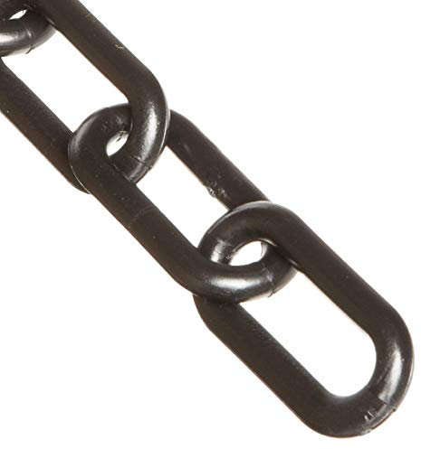 Mr. Chain Plastic Barrier Chain, Black, 2-Inch Link Diameter, 100-Foot Length (50003-100)