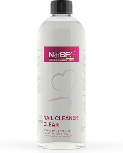 Nail Cleaner Gelnägel 1 L – professioneller Cleaner für UV- & Gel-Nagellack, entfernt Schwitzschicht & entfettet Nägel für glänzendes Finish – Studioqualität Made in Germany, N&BF