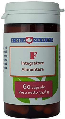 F 60 capsule. Integratore di calcio, vit.D (7,5mcg, 150% VNR), ferro, manganese, rame, vit. C, PP, B5, B6, B9. Per ossa, denti, cartilagini, globuli rossi, funzione muscolare. Prodotto in Italia.