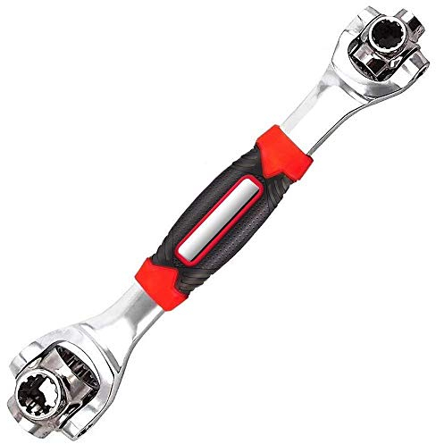 iPstyle Universal 48 in 1 Socket Wrench Multifunction Wrench Tool with 360 Degree Rotating Head, Spanner Tool for Home and Car Repair