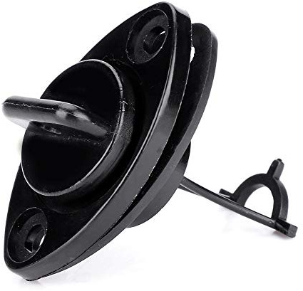 Alomejor Ablassschraube - Tragbares Bungscrew Set f¨¹r Kajak, Kanu und Boot - Robustes Gewinde, Schwarz