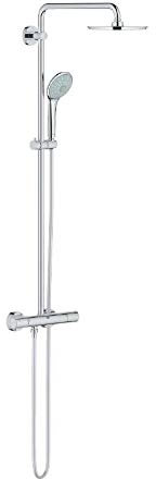 Grohe - Colonne de douche extérieure série Euphoria 27964 chrome. - Chrome, pommeau de douche 21 cm, à entrepôt