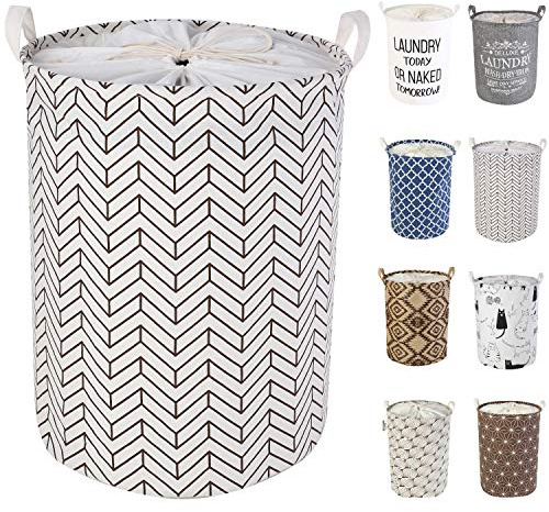 LessMo 19,7 Paniers à Linge, Paniers à Linge Pliable Grand Bac de Rangement en Tissu Corbeille à Linge pour Organiser Chambre d'enfants, Jouets, Vêtement