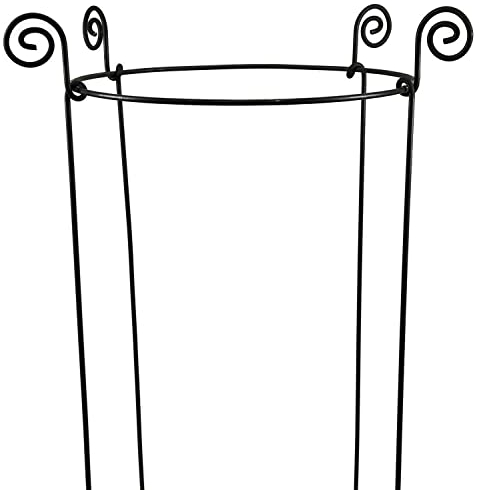 Hirsch Terracotta Staudenhalter stabil flexibel rund Höhe 120 cm Vollmaterial Rankhilfe Pflanzstütze (Ø 50 cm)