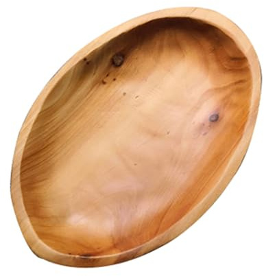 Cabilock Oval Geformt Obst Tablett Holz Salat Serviert Schüssel Moderne Brot Korb Großen Obst Schüsseln für Home Küche (S)