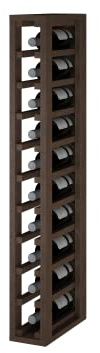 Expovinalia Weinregal aus Kiefernholz, Kapazität 10 Flaschen, dunkle Eiche