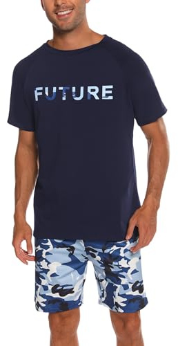 Nieery Pijama Hombre Corto Algodon Conjunto de Pijamas Verano