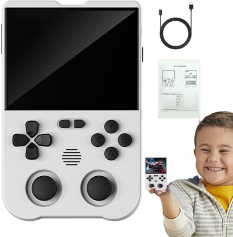 AALLYN Handheld Video Games,Handheld Games with 3000mAh Battery - 3.5 Inch Touchscreen, Game Consoles for Handheld Game Lovers, Supports Multiple Emulators, Christmas Birthday Presents