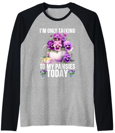 Pansy Seeds for Planting Pansy Flower Seeds Pansies Raglan Baseball Tee