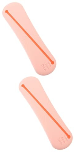 FRCOLOR 2pcs Makeup Brush Holder Travel Makeup Case Silicone Organizer Cosmetic Brush Storage Bag Portable Tool Holder for Women