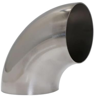 90-Grad-Edelstahl-Ellenbogen, OD 16 mm 19 22 25 35 38 42 48 51 mm Sanitär-Schweißrohrverschraubung geschweißtes Rohr, 1 Stück (Farbe: 19 mm - 1,5 mm)