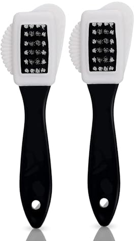 Two Suede Shoe Brushes – 4-Sided Brush for Suede, Nubuck, Leather Shoes and Boots Cleaning
