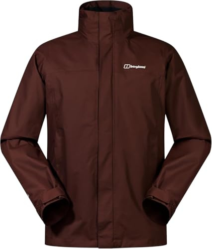 Berghaus Men's Alpha 2.0 Gemni 3in1 Waterproof Jacket | Removable Fleece | Lightweight 3 In 1 Jacket, Cedar Brown, M