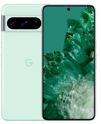 Google Pixel 8 Pro 128GB (Mint, Android 14, Dual SIM, 12 GB LPDDR5X) (Reconditionné)