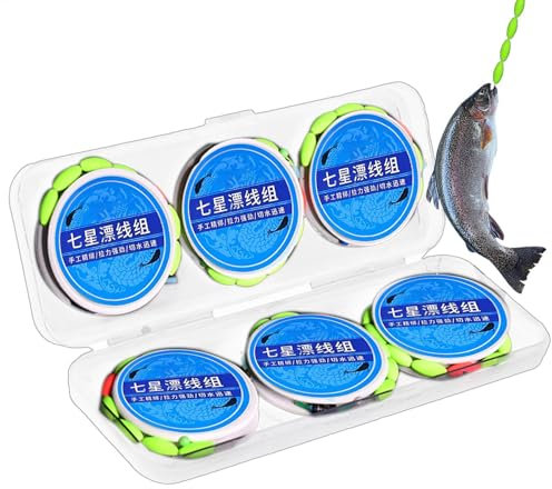 Hqunjikp Angel-Bobber, Slip-Bobber für Wels, Set mit 6 Angel-Bobbern, Nachtangel-Posen zum, Angel-Bobber für Crappie