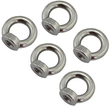5 Stück DIN582 Ringmutter mit Ringgewinde, Edelstahl 304 und 316 M5 M6 M8 (DIN582 SS304, M6)