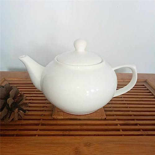 SBCGFY Tetera de Porcelana con infusor y Tapa extraíbles, 720 ml, Tetera Grande con infusor de Malla Fina de Acero Inoxidable, Tetera de cerámica con colador para té de Hojas Sueltas o en bolsitas