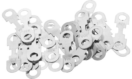 iplusmile 30piezas Láminas Fusibles Planas Para Coche Tiras Metálicas De Aleación Zinc Plata Proteccion Circuitos Vehiculares Cortocircuitos Sobrecargas