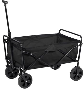 Carrello portatutto 96 L, in Acciaio al Carbonio, Pieghevole con Ruote, Esté