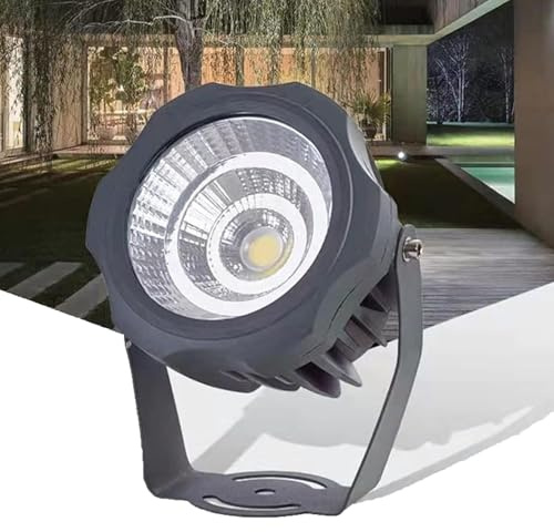 Faretti LED Esterno - Faretto Luce Da Pavimento, Proiettore LED Orientabile Impermeabile IP65, Luci Interrate Rotonde Da 220 V, Per Insegne Pubblicitarie A Parete, Luci Da Prato(Warm light,10W)