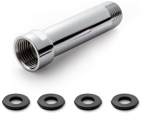Shower Arm Extension for Fixed Shower Head, 304 Stainless Steel, Universal Shower Hose Extension