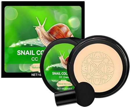 Base De Maquillaje En Crema CC - Corrector Hidratante,CC Cream En Cushion De Larga Duración Con Hidratación Diaria Para Maquillaje Diario