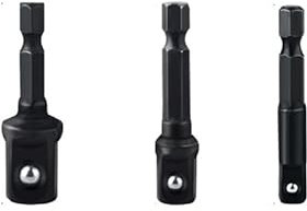 1/4'' 1/2'' 3/8'' Drill Socket Adapter Hex Shank Extension For Impact Driver Square Head Drill Bit Adapter Set Hand Tools(12)