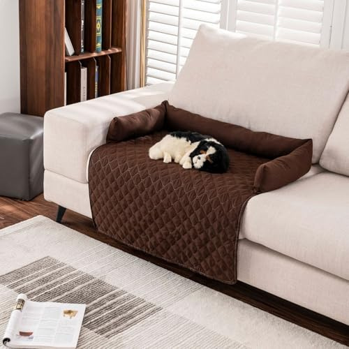BLUEZY Kühlendes Sofabett, Sofaschutz, Kühlendes Mit Eisseide, Hundebett Waschbar, Hundesofa, Kühlmatte Für Hunde, Hundedecke rutschfest Bfür Kleine Bis Große Haustiere E,75 * 120