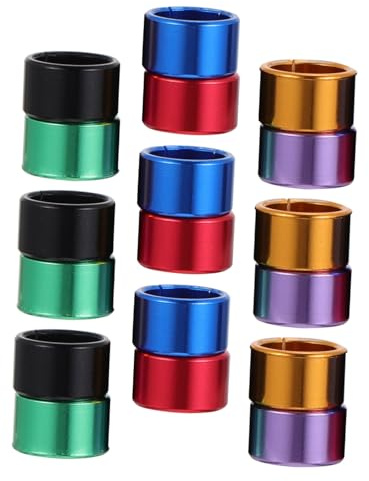 Hemobllo 18 Pcs Anneaux Aluminium pour Pigeons Bagues de Jambe Ouvertes Colorées pour Identification Résistantes Aux Intempéries Confortables et Durables pour Gestion et Élevage de
