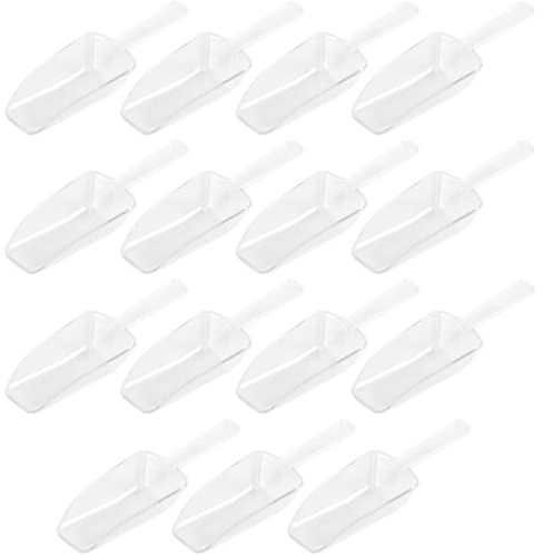 KOCKSHION 15 St Delars Plastmätkoppar och Skopor Ergonomisk Design Lätt att Bära Multifunktionell Livsmedelsskopa för Mjöl Is och Kaffebönor för Restaurang och