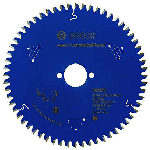 Bosch 1x EXPERT Laminated Panel Kreissägeblatt für Handkreissägen (für Kunststoffbeschichtete Platten, Ø mm, Professional Zubehör kabelgebundene Handkreissägen)