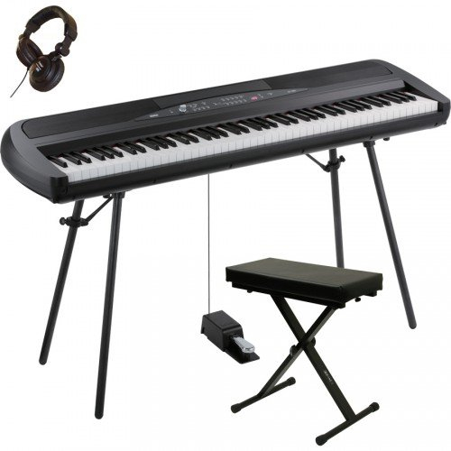 Pack Korg SP280 BK – Digital Piano schwarz + Sitzbank + Kopfhörer