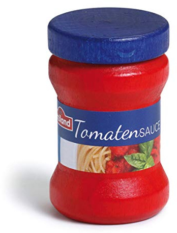 Erzi 19175 Tomatensauce aus Holz, Kaufladenspielzeug für Kinder | Kaufmannsladen, Rollenspiele, Kreative Spielwelten gestalten
