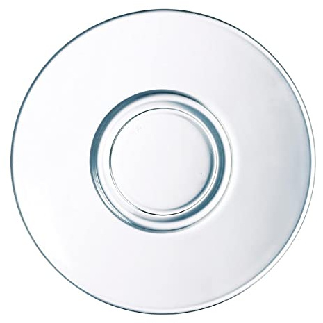 Arcoroc ARC L3697 Voluto Untertasse, Glas, transparent, 6 Stück