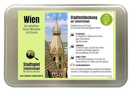 Stadtspiel Schnitzeljagd Wien - Entdeckertour | Stadtrallye durch Wiens Innere Stadt – ideales Erlebnisgeschenk für Touristen & Einheimische, perfekt für Teamevents